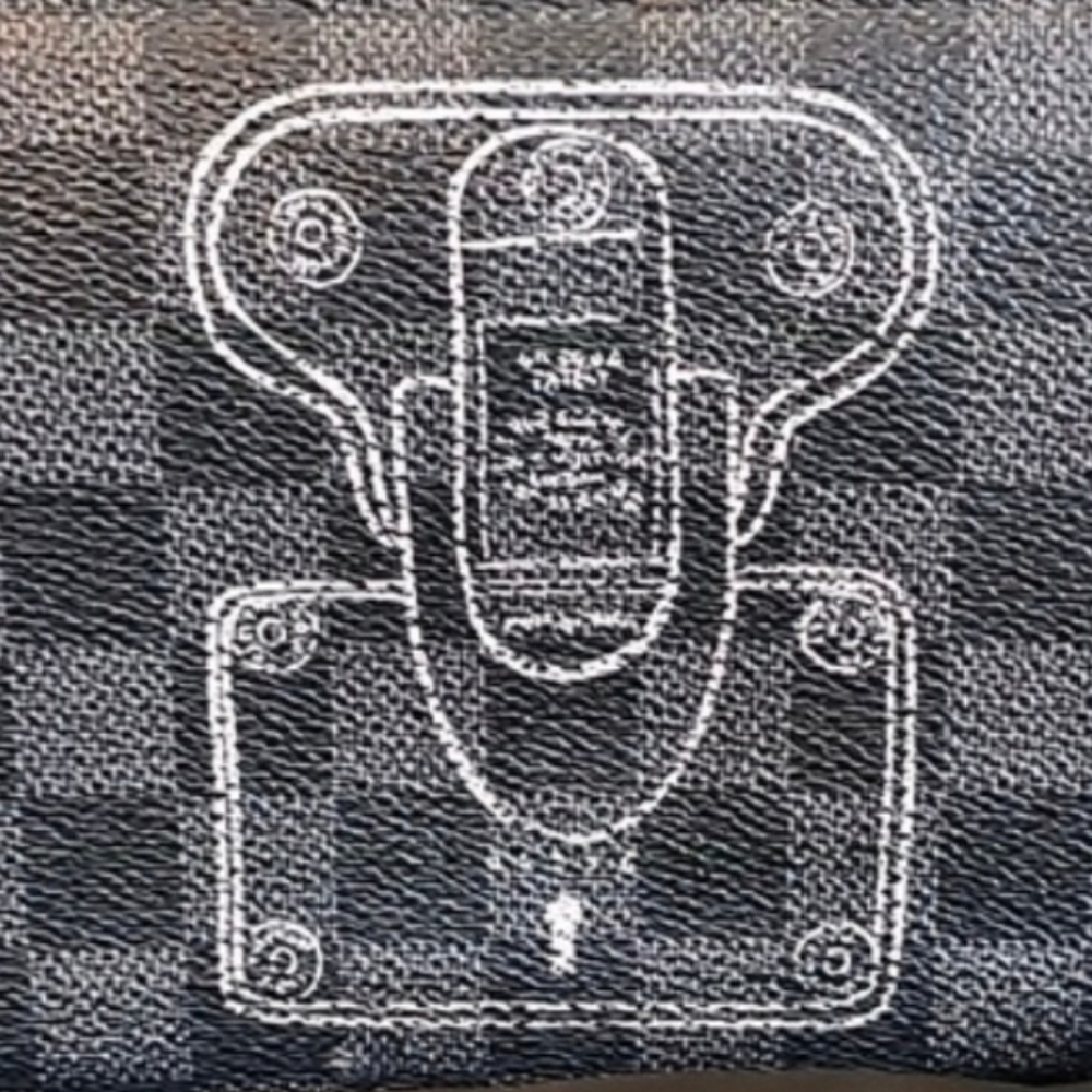 LV w/COA *RARE* Damier Graphite Trunk Lock Zippy Organizer